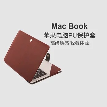 2020 Notebook Prípad pre MacBook Air Pro Retina 11 12 13 15 16-palcové 2020 A2338 A2289 A2337 A2179 A1466 PU Kožené Kryt, Taška Rukáv