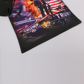KYKU Donald Trump T Shirt Muži/ženy Vojenské Tričko Hip Hop Čaj Čierny Vojny 3d T-shirt USA Pánske Oblečenie 2018 Nové Lumbálna Topy