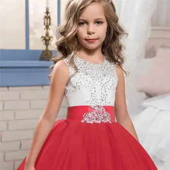 Elegantné Vianočné Princezná Šaty 6-14 Rokov Deti Šaty Pre Dievčatá Nový Rok Party Kostým Prvé Sväté Prijímanie Detí Oblečenie