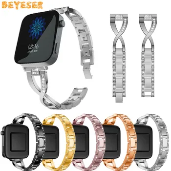 18 mm Pre Xiao MI Smart hodinky Kovový pásik na zápästie Nahradenie watchband Pre Mi smart hodinky GPS, NFC Fitness Drahokamu náramok