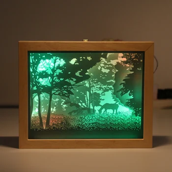 Domov Dekoratívny Box Tieň Obrazových Rámov 3D Stene Visí Zlatý Rez Papiera Wall Art Svetlo, Tieň, Maľovanie Box Rám