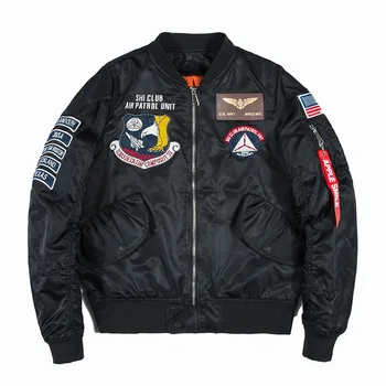 Jarné Pánske Bundy Bombardér NÁS MA-1 Pilotná Bunda Tenké Windbreaker Kabát pre Páry Oblečenie Baseball Jacket Streetwear