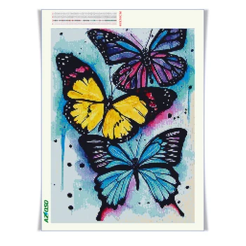 AZQSD 5D Daimond Maľovanie Mozaiky Motýľ Zvierat Diamond Výšivky Obraz Kamienkami Plné Námestie Vŕtať DIY Domova