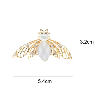 CINDY XIANG Nový Príchod Cubic Zirconia Medi Bee Brošňa Pre Ženy Hmyzu Opal Pin Brošňa Módne Doplnky, Šperky 2020