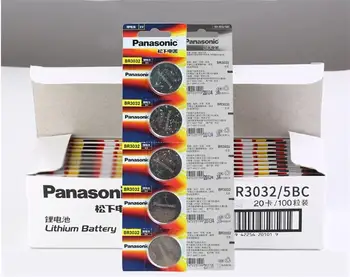 20pcs/veľa Panasonic BR3032 ECR3032 DL3032 gombíková Batéria 3V Bunky Mince Auto na Diaľkové Ovládanie Elektrické zabezpečovacie Batérie BR 3032