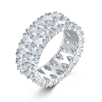 Loredana Veľké Krištáľovo Zirkón Kamenné kruhy Luxusné Boho Ženskej Módy 925 Láska Zásnubný Prsteň Vintage Snubné Prstene Pre Ženy