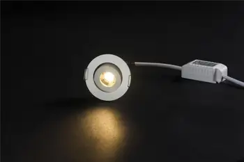 Hot Predaj Led Mini Reflektory Pod Strop Led Puk Svetlo 3w Led Mini Spot Lampy, Skrine