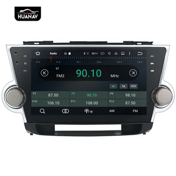 DSP Android 10.0 Žiadne Auto DVD Prehrávač, GPS navigáciu Pre Toyota highlander 2008-autorádia hráč Auto stereo multimidia jednotky