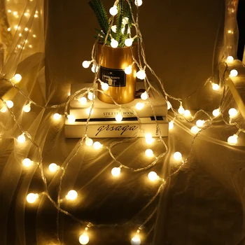 Batéria Vianočné Plastové String Svetlo 2m 20 LED Ples Svadobné Dovolenku Vnútorné Vonkajšie Dekorácie String Osvetlenie, Biela