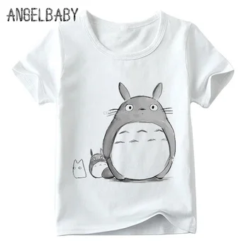 Deti Anime Môj Sused Totoro Funny T shirt Dieťa Boys/Dievčatá Cartoon Letné Topy Deti Ležérne Oblečenie,ooo2143