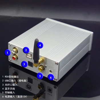 2020 Vánok Audio Nové SU7 ES9038Q2M Digitálny Zvukový Dekodér DAC Podporu smernice o nebezpečných LÁTKACH 32Bit/384KHz Koaxiálny Vlákniny USB XMOS XU208 Bluetooth5.0