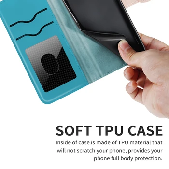 Luxusné TPU Kožené Folio Wallet Telefón puzdro pre Samsung Galaxy A8S A9 A10S A20 A30 A40 A50 A70 A80 A90 A21 A51 A71 M51 Kryt Prípade