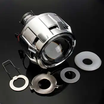 1pc 2.5 Univerzálny Bi xenon pre HID Projektor Objektív Silver Black H1 Xenon LED Žiarovka H4 H7 Motocykel, Auto Svetlometu Shell