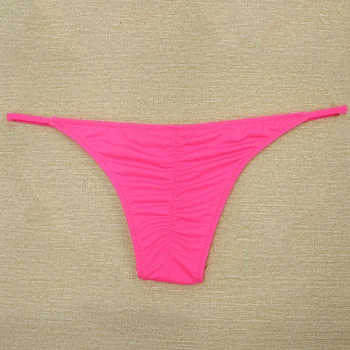 Žena Bikini Bottom Ružová Nízkym Pásom Plavky pre Dievča Plavecké Plavky Biquini Brazílsky Dna Sexy plavky Čierne Tangá dna