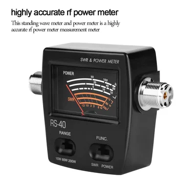 RS-40 Profesionálne UV Segment Stojatej Vlny Meter Power Meter pre Testovanie SWR Moc