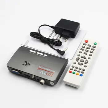 DVB-T/DVB-T2 TV Tuner Prijímač DVB T/T2 TV Box VGA AV CVBS 1080P HDMI-digitálny HD Satelitný prijímač pre LCD/CRT Monitorov
