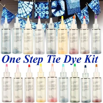18Pcs/set DIY Jeden Krok tie Dye Auta Aktivovaný Farbivo pre Textílie, Textilné Trvalé Farby Oblečenie Maľovanie DIY Plavidlá Dodanie