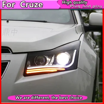 Auto Styling pre Chevrolet Cruze Svetlomety 2009-LED Reflektor led Angel Eye DRL O5 Bi H7 Xenon hid Bi-Xenon Šošovky, nízke svetlo