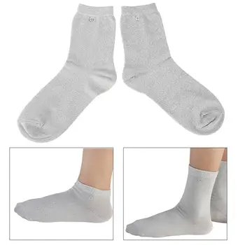 1 Pár Masáž Vodivé Vlákna Ponožka pre Elektroliečba Úľavu od Bolesti Fyzikálnej Terapie Elektródy Masáž Ponožky Starostlivosť o Nohy Nástroj