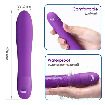 Durex Vibrátor Multi Rýchlosti G Mieste Silikónové Klitorisu Stimulácia Vagíny Masér Prútik Dospelých Intímne Produkty Sexuálne Hračky pre Ženy