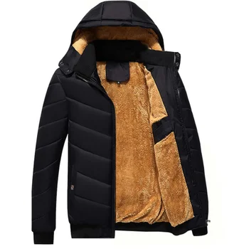 Zimné Bundy pánske Kapucňou Bežné Bavlnené Oblečenie Jaqueta Masculino Casaco Erkek Giyim kórejský Štýl Plus Veľkosť Abrigos Masculina