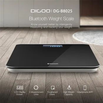 Digoo DG-B8025 LCD Bluethooth Rozsahu Telesnej Hmotnosti Rozsahu Poschodí Vedeckých Smart APP Elektronické Váhy Váhy Kúpeľňa Rovnováhu