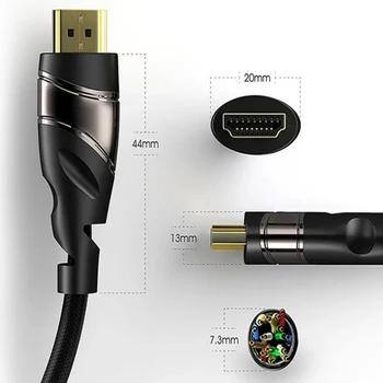 HDMI Kábel HDMI-HDMI 2.1 Kábel 8K pre Xiao Projektor Nintend Prepínač PS4 Televízie TVBox xbox 360 1m 2m 3m Kábel HDMI 2.1