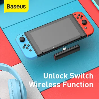 Baseus zapnite pripojenie Bluetooth 4.2 Audio USB C Vysielač Adaptér pre Nintendo Prepínač Lite PS4 Nízku Latenciu Typ C Bezdrôtový Adaptér