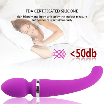 Silica gel Dual Head Vibrátor sexuálnu Hračku pre Ženy AV Prútik Clitori Stimulácia G-Spot Vibrátor Silný Sexuálny Produkt Pošvy Masér