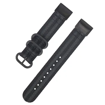 20/22/26mm Nylon Watchband Pre Garmin Fenix 5/5S/5X Plus Rýchle Uvoľnenie Ľahko prispôsobiť Plátno Kapela Popruh pre Garmin Fenix 6/6S/6X Pro