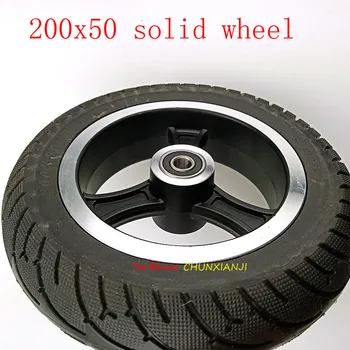 200x50 ElectricScooter pevné TyreWith Náboj Kolesa 8 cm Skúter pneumatiky, Hliníkové disky pevné Pneumatiky Elektrické Vozidlo pevné kolieska