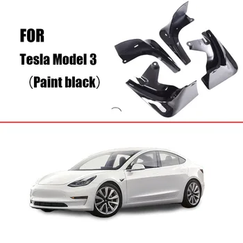 Bahno klapky Pre Tesla model3 blatníky blatníky splash BLATO guands Auto Blatníky Príslušenstvo Blato Stráže Zadné Čelo