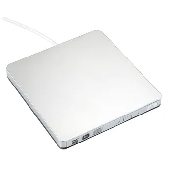 Externé Slim USB 3.0, DVD Napaľovačka diskov DVD-RW, VCD, CD-RW Napaľovačka Jednotka jednotka superdrive Prenosný pre Apple Mac MacBook Pro Air iMAC PC