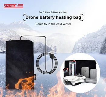 Teplo-Odolnosť Drone Batérie teplejšie taška Kúrenie taška Tepla Odolnosť proti Výbuchu-Dôkaz pre DJI Mini 2/AIR 2 RC model batérie