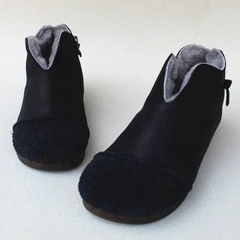 Careaymade-Zimné nové Krava koža čistá vlna pribrala krátke topánky a členková obuv kožušiny jeden severovýchodne bavlna žena, topánky,2 farby