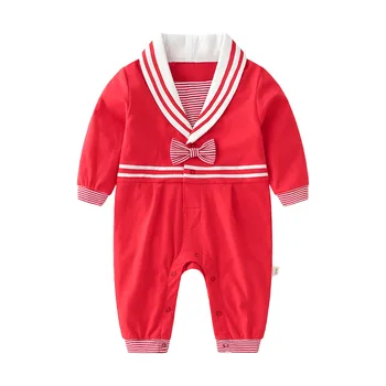 2020 Jeseň Nové Baby Boy Kostýmy Bežné Batoľa Oblečenie Bavlna Remienky Chlapci Dlhý Rukáv Mäkké Jumpsuit Pre Novorodenca 0-24M
