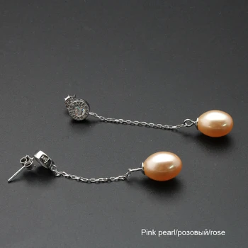 Jasné, akciový predaj Nových originálne Prírodné dlhé náušnice, Módne black pearl šperky pre Ženy svadobný dar