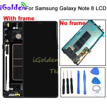 Pre Samsung Galaxy Note 8 Dotykový LCD Displej Digitalizátorom. s montážou rámu Pre Samsung Note8 N950 N950F N950FD N950U N950W LCD