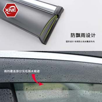 Vysokokvalitného ABS Slnečný dážď špeciálne upravené okno počasie dážď obočia Pre Mitsubishi Outlander Roky 2013-2018 Auto-styling