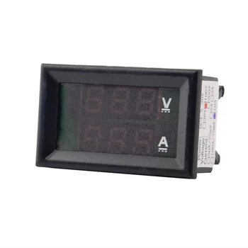 Voltimeter amperimeter 100V 50A Digitálnych DC Červená Modrá voltmeter Panel M0073