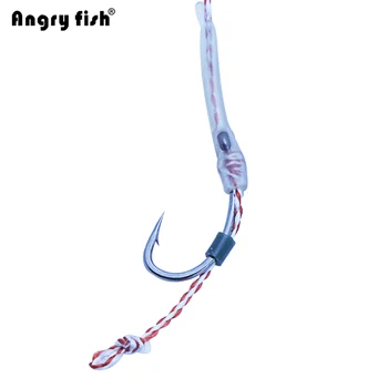 Angryfish Hot 1pack 6pcs Kapor Rybársky Háčik Odkaz Potiahnuté Hák Odkaz Pripravený Viazanej HK-G006