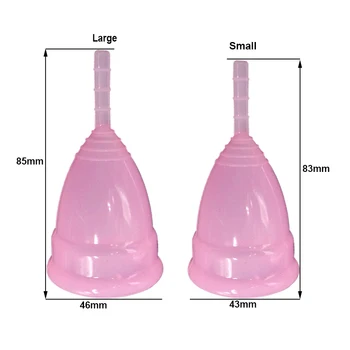 10 Ks Copa menštruačný kalíšok menštruačné lekárskeho silikónu pre ženy lady cup silikónové-menštruačné-pohár zberateľ menštruačné