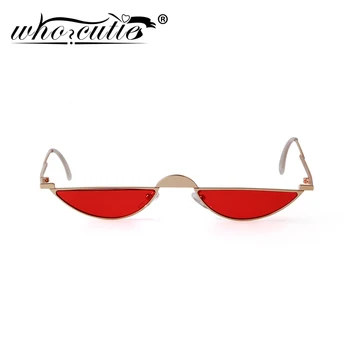 Módne Trendy 90. rokov sa Malá Červená Mačka Očí, slnečné Okuliare Ženy Muži 2020 Dizajn Značky Vintage Retro Drobné Tenkým Kovovým Rámom Slnečné Okuliare S165