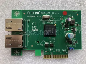 SUPER AOC-PSR-i2 intel I350-T2 čip PCI-E dual port sieťová karta bez nosníka