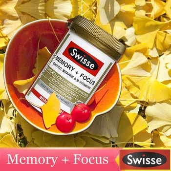 Austrália Swisse Pamäť Zaostrenia 50Cap Ginkgo Brahmi VitaminB Podpora Funkcie Mozgu, Zdravej Duševnej Výkonnosti Počas Stresu Krát