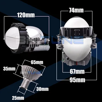 H7 Bi-led Objektív H4 H1 9005 9006 LED Projektor Svetlometu Šošovky 2.5 40W Univerzálny Hella Auta Tuning Auta Svetlá Príslušenstvo Retrofit