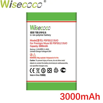 Wisecoco 3000mAh Batérie Pre Prestigio Muze B3 PSP3512 DUO PSP 3512DUO Telefón + Sledovacie Číslo