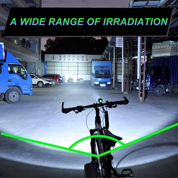 KINGBIKE Svetlo na Bicykel Zoom, Vodotesný LED MTB Predné, Zadné Svetlo Hlavu, Chvost zadné svetlo Výstražné Svietidlo USB Nabíjateľné Svetlá