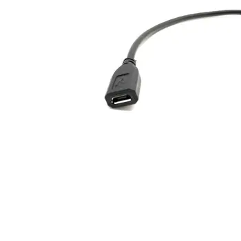 100ks Micro USB 2.0 Žena Jack Android rozhranie 4 kolík 2 Kolík 4 Drôtu Údaje nabíjací Kábel Kábel Konektor DIY okolo 30 cm