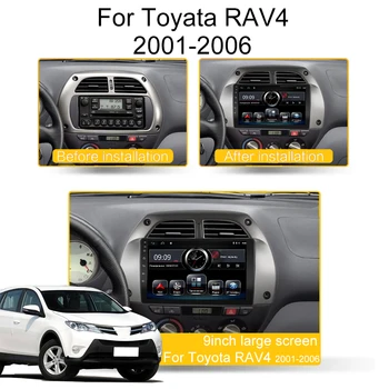 2din Android Pre Toyota RAV4 Android10 2001 2002 200320042005 Auto Rádio Multimediálny Prehrávač, WIFI, FM navigáciu gpsmp5 Rádio prehrávač